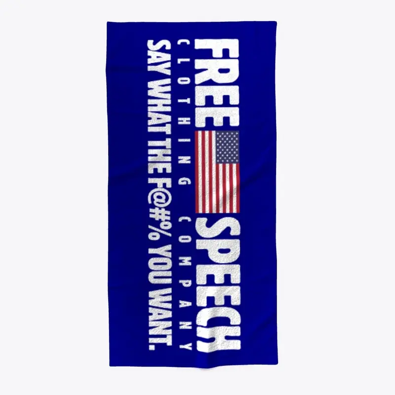 FREE SPEECH BEACH TOWEL