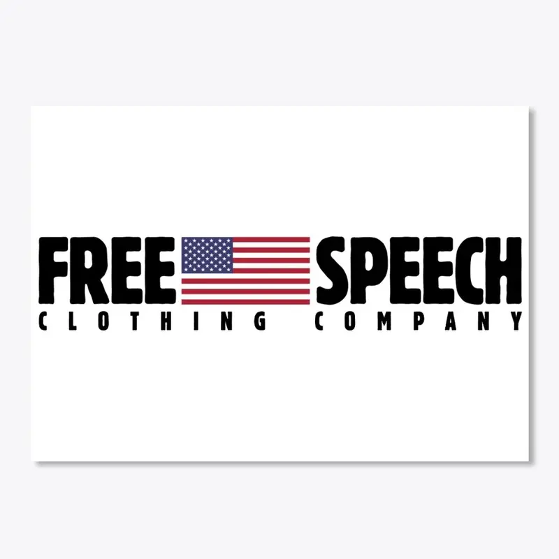 FREE SPEECH CLOTHING COMPANY STICKER